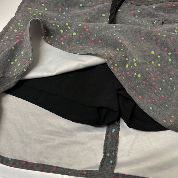 White Sierra Grey Multicolor Speckled Athletic Golf Tennis Skort SZ 10 - Picture 5 of 5